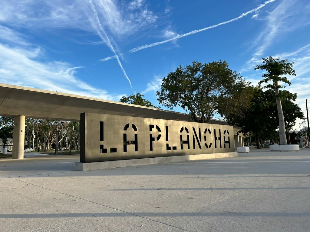 Letrero Parque La plancha